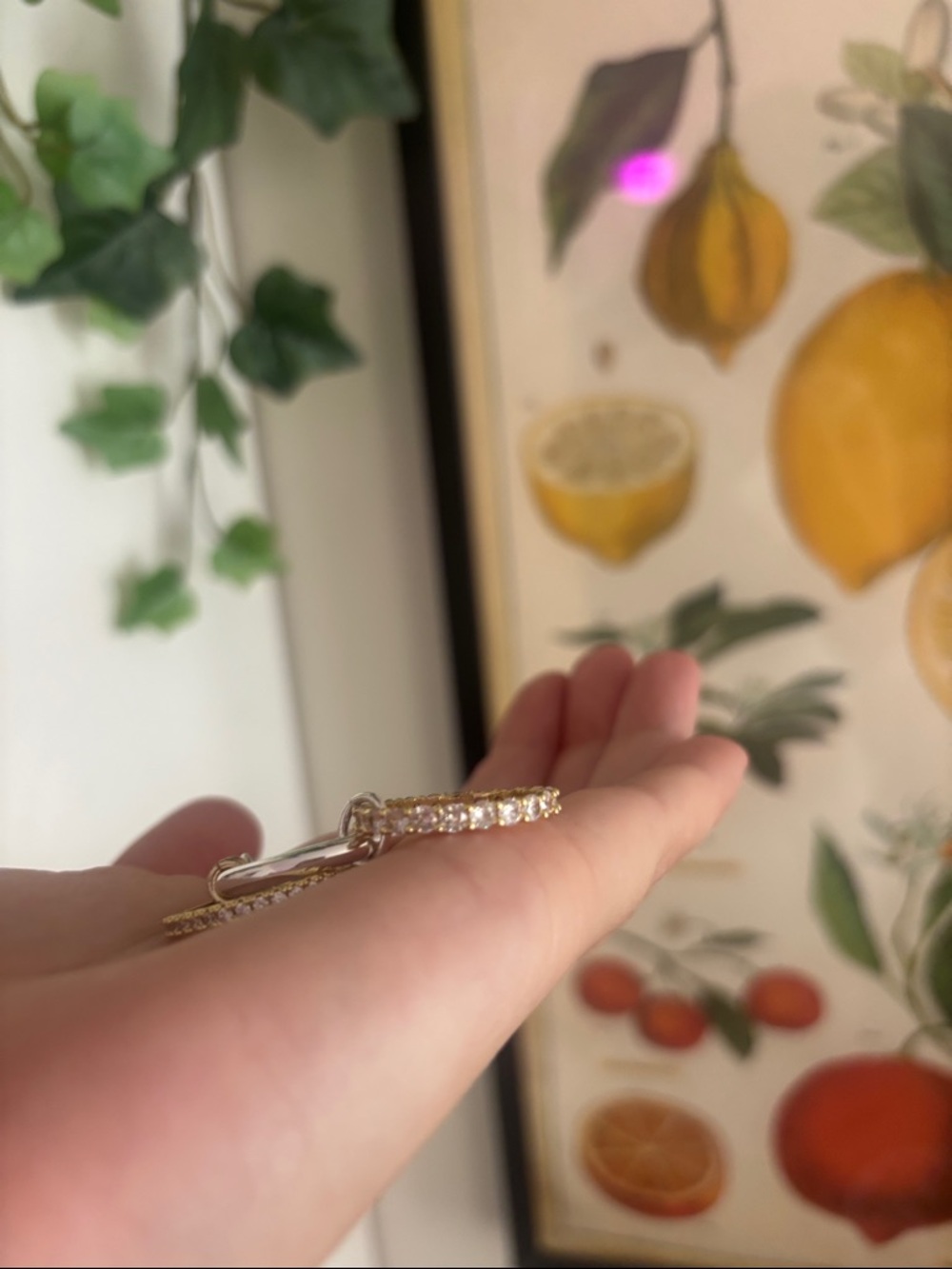 Gold Crystal Stackable Rings - Picture 5 of 5